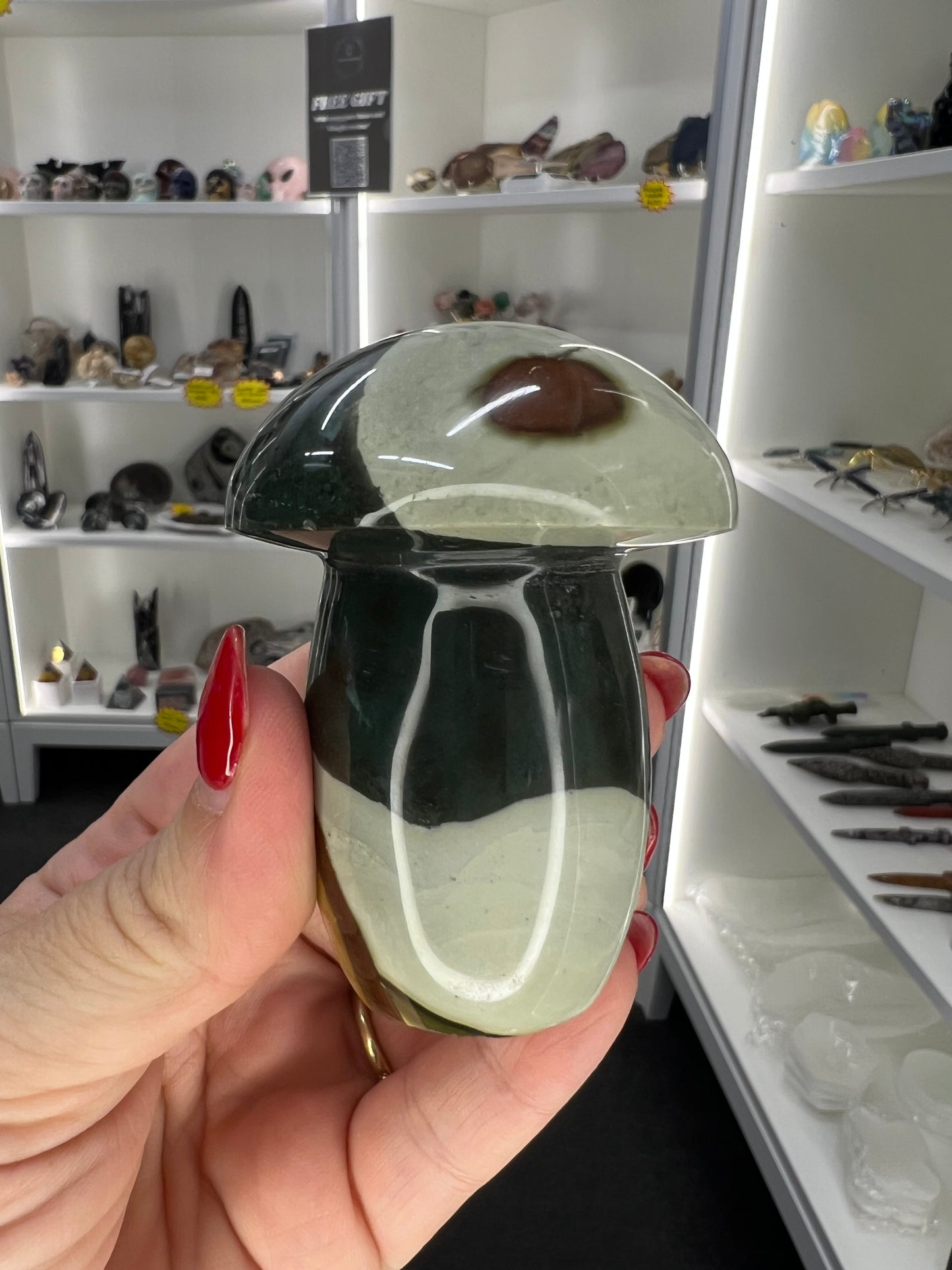 Polychrome Jasper Mushroom