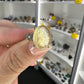 Golden Mica Sterling Silver Ring (Size Adjustable)