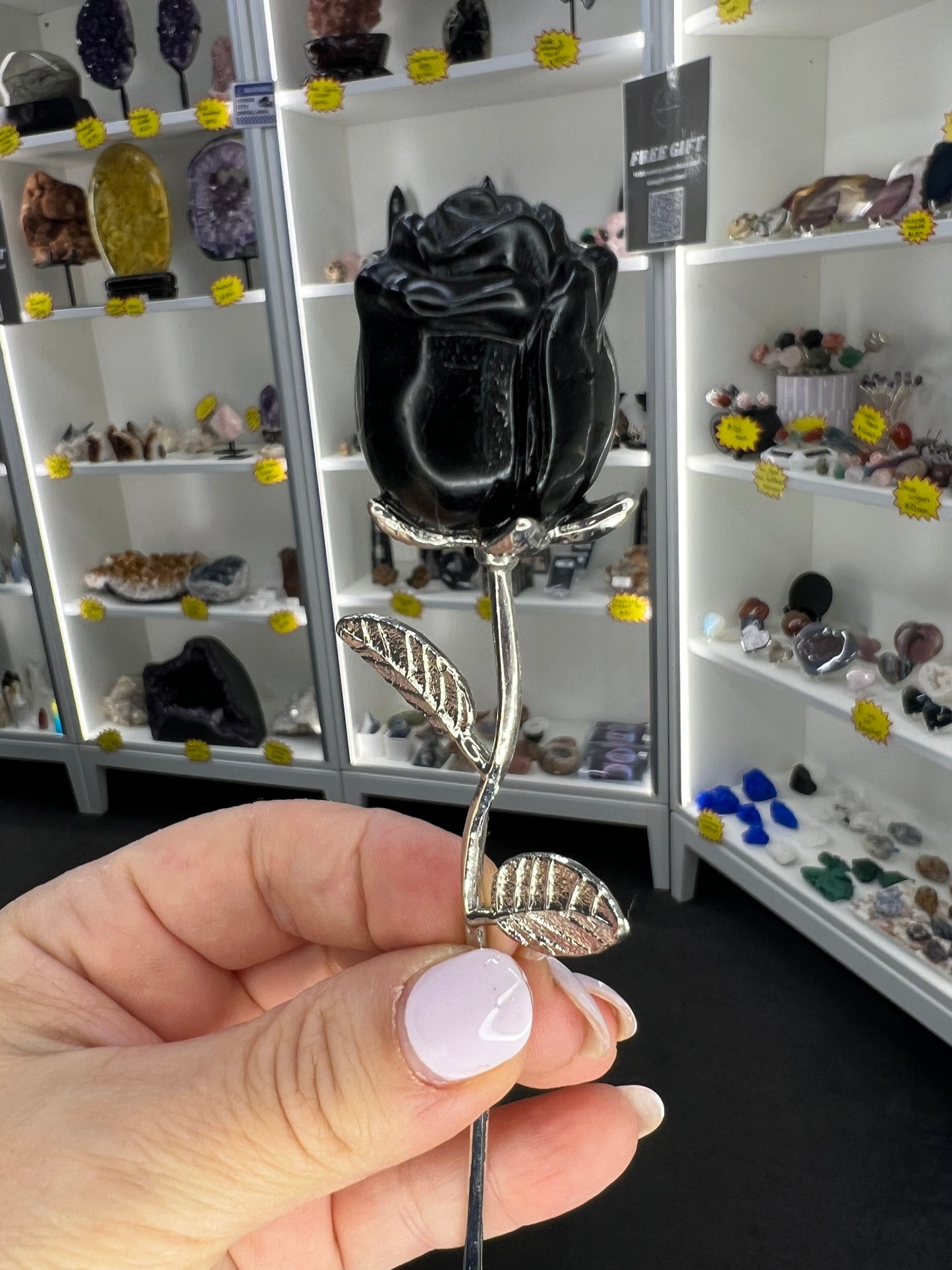 Black Obsidian Forever Rose