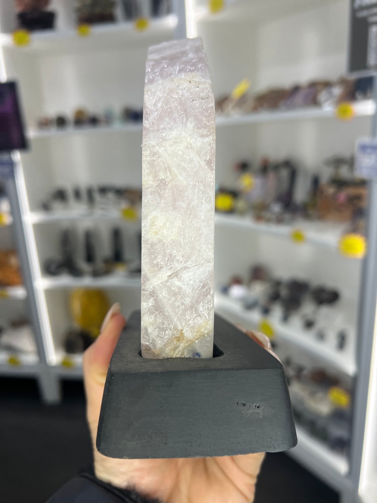 Rose Quartz Slab on Base