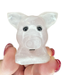 Rose Quartz Pig Carving