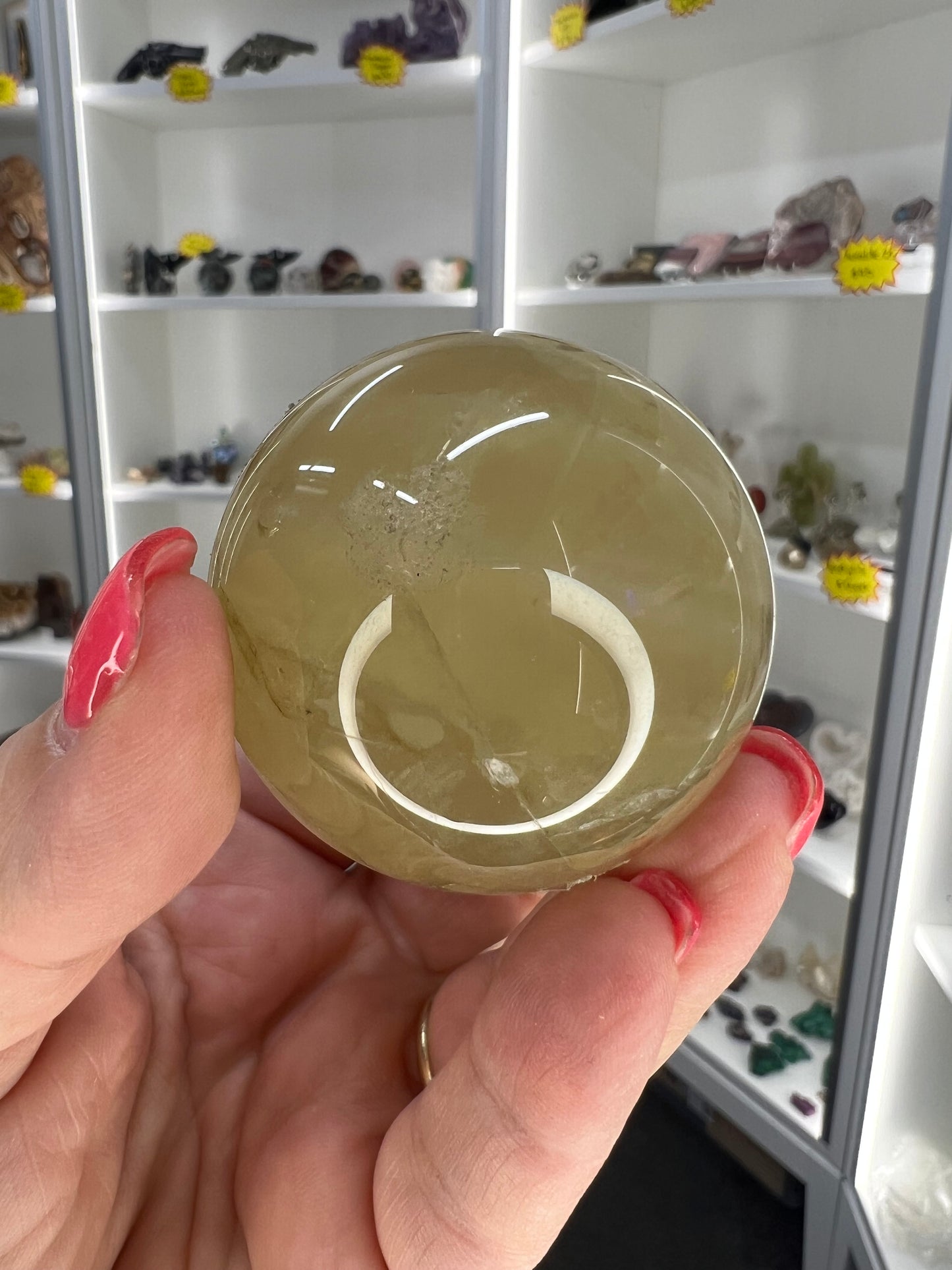 Citrine Sphere on Stand