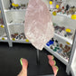 Rose Quartz Raw on Stand
