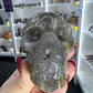 Smoky Quartz with Green Mica Skull