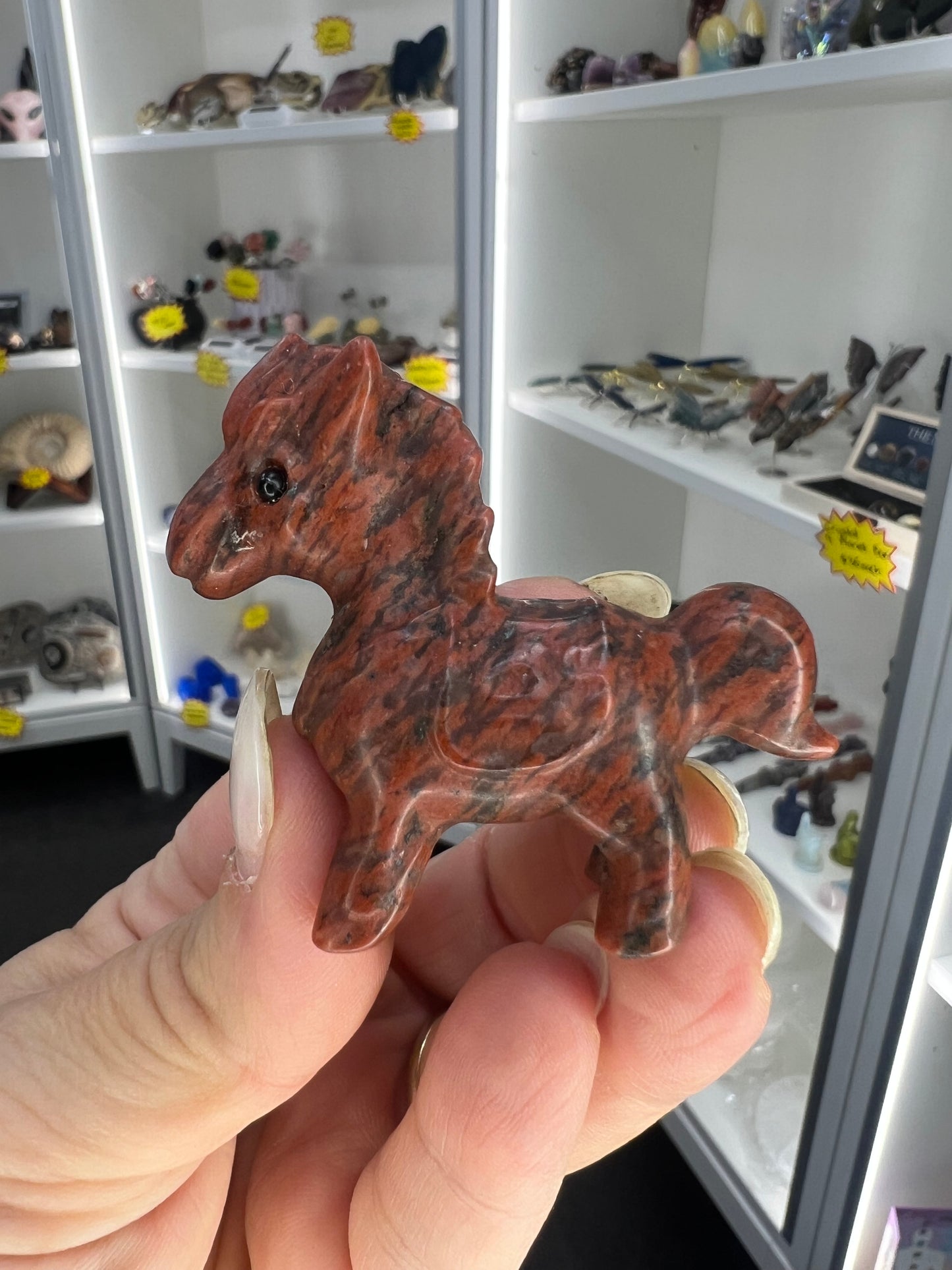 Mahogany Obsidian Horse