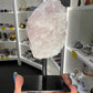 Rose Quartz Raw Specimen on Stand