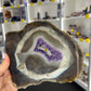 Amethyst / Agate Slab on Stand
