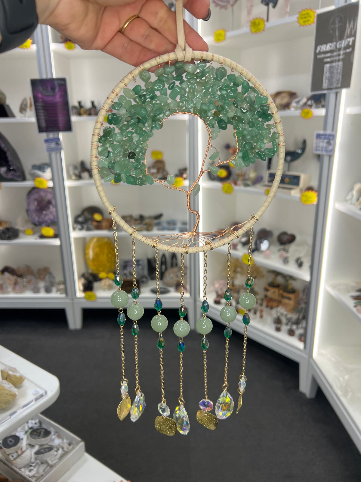 Green Aventurine Suncatcher