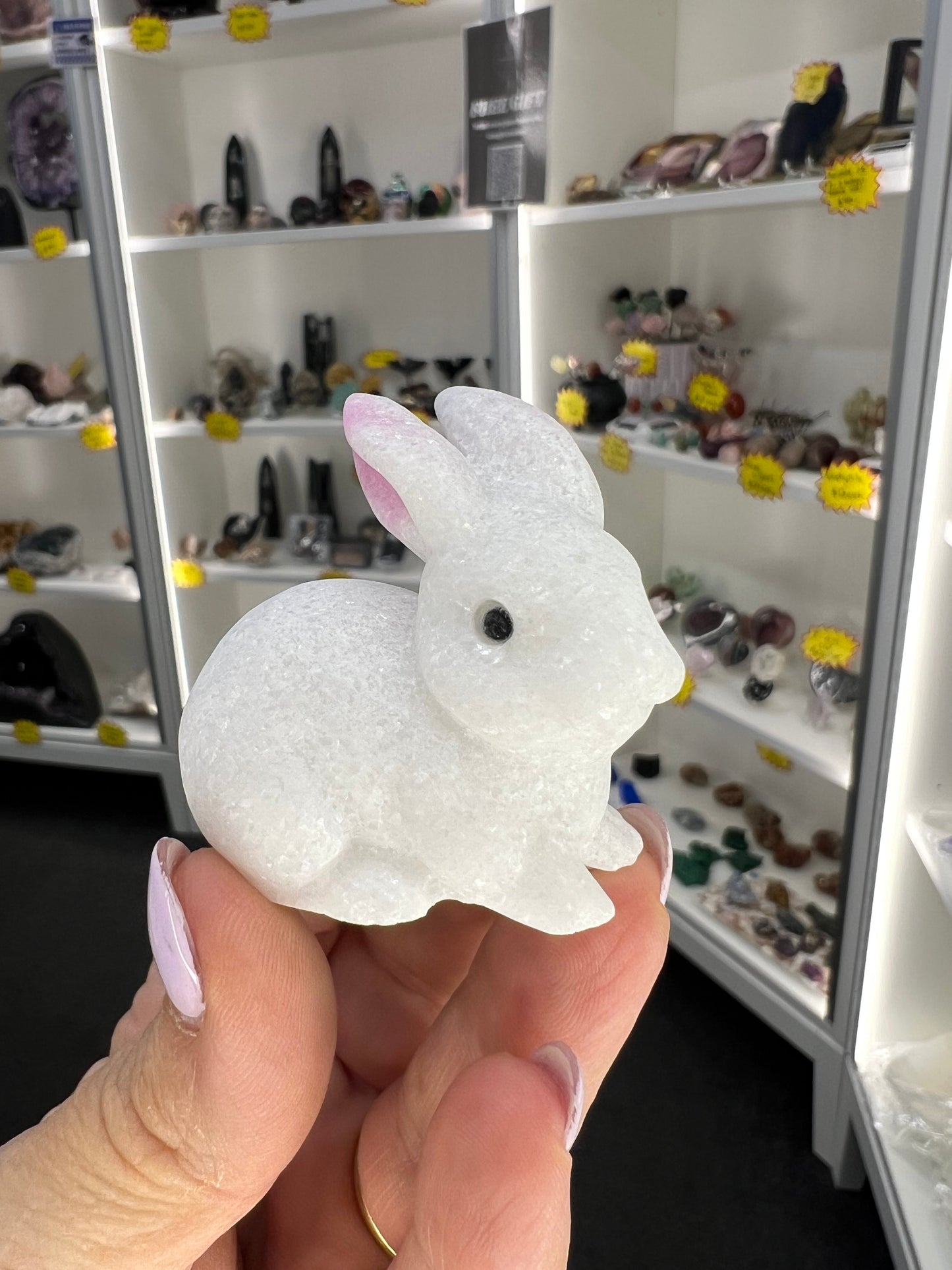 White Quartz Bunny