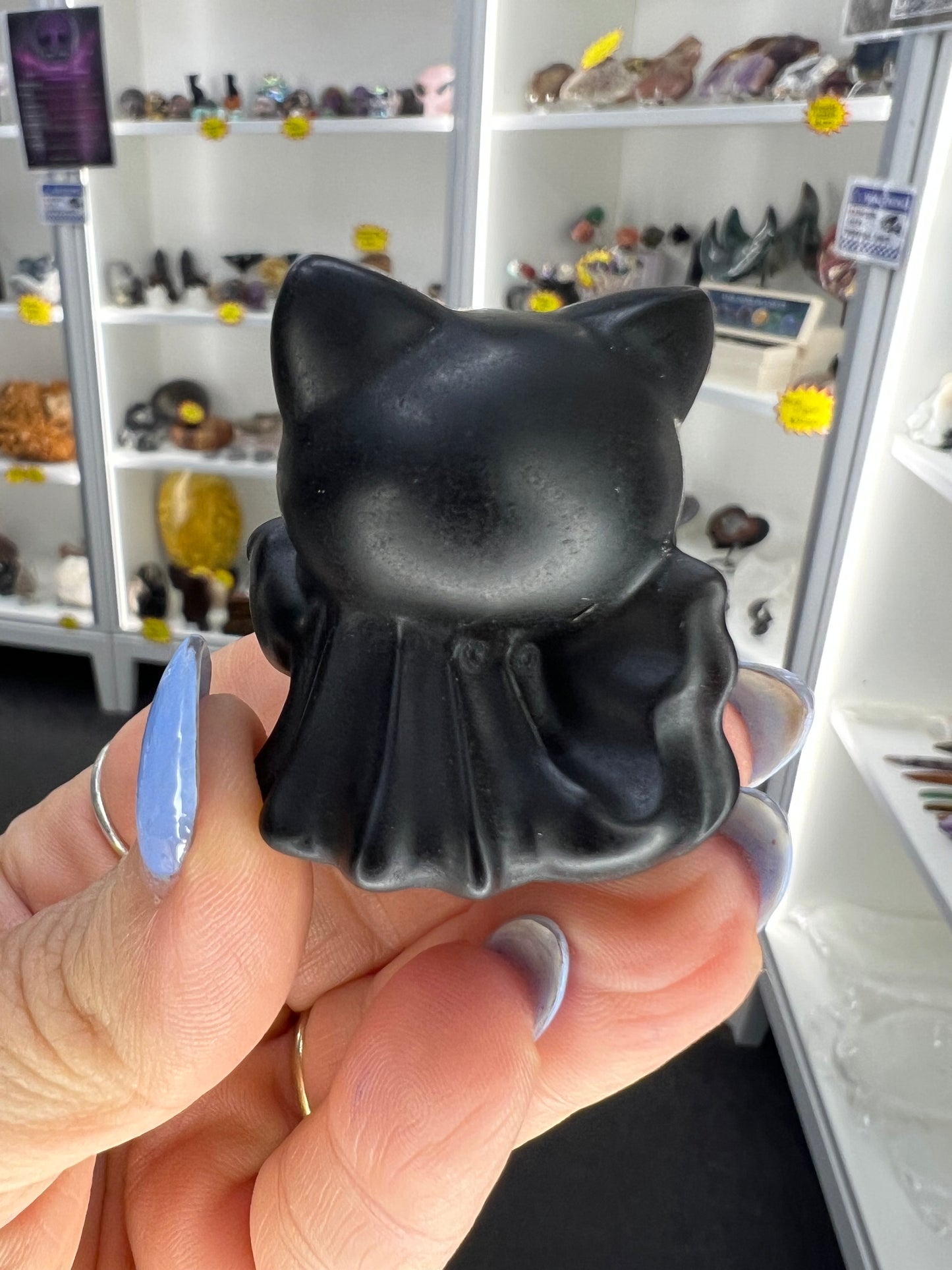 Black Obsidian Ghost Cat