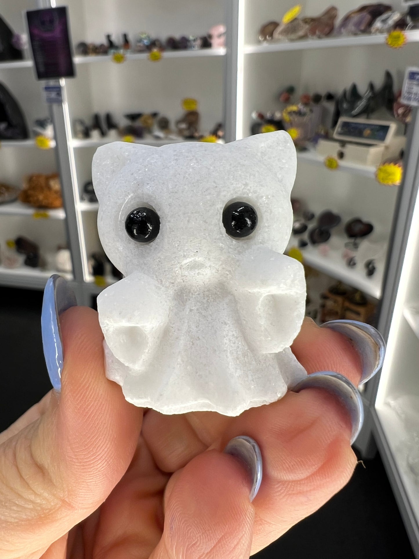 White Quartz Cat Ghost