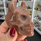 Ocean Jasper Skull with Horns