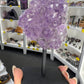Amethyst Cluster Specimen on Stand