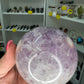 Amethyst x Flower Agate Sphere on Stand