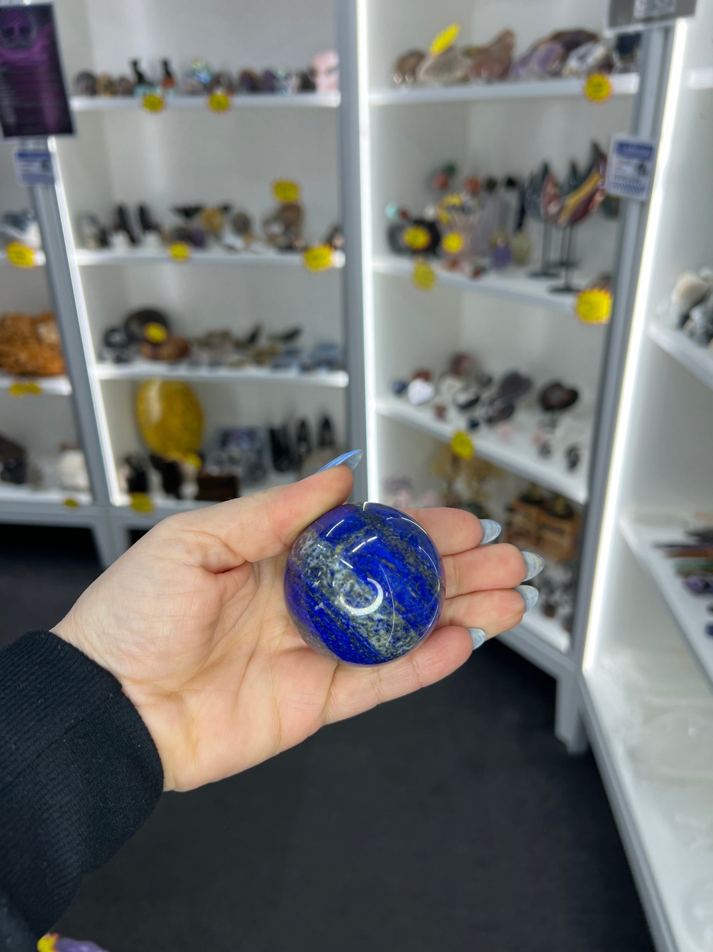Lapis Lazuli Sphere on Stand