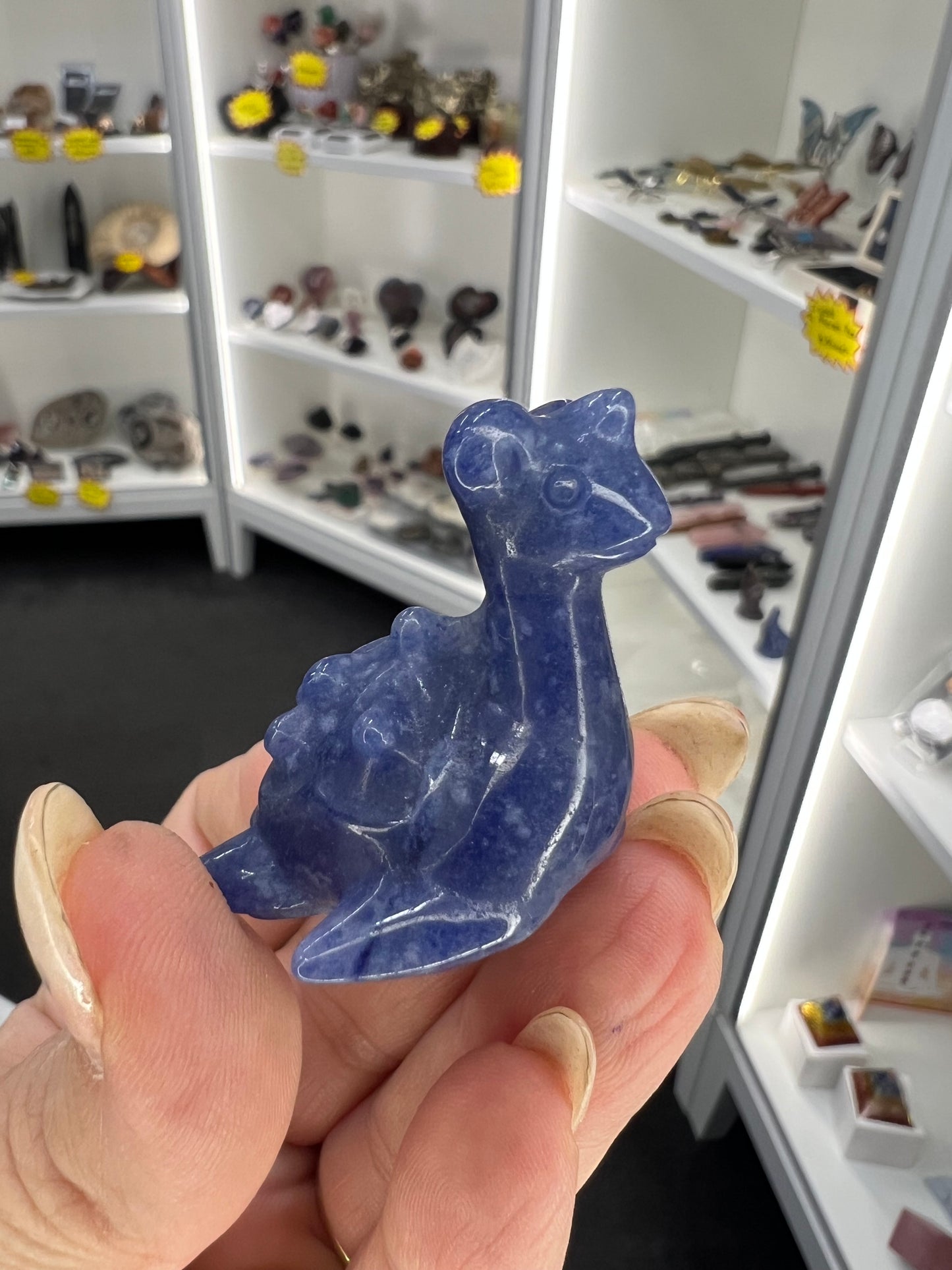 Blue Aventurine Character Carving