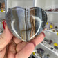 Banded Ocean Jasper Heart