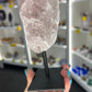 Rose Quartz Rough on Stand