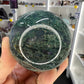 Moss Agate Sphere on Stand