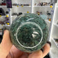 Moss Agate Sphere on Stand