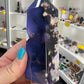 Blue Flower Agate Tower