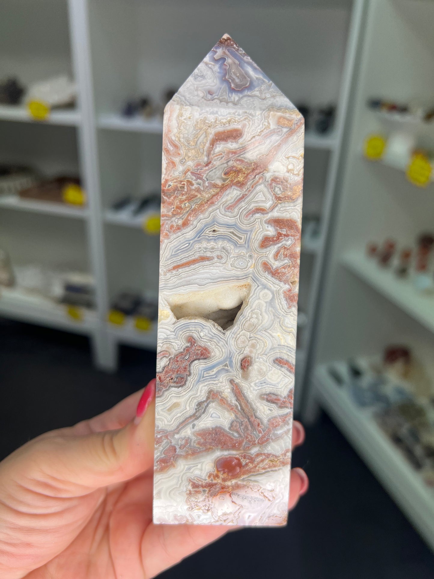Mexican Lace Agate Tower