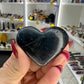 Black Fluorite Heart (UV Reactive)