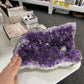 Amethyst Cluster with Calcite