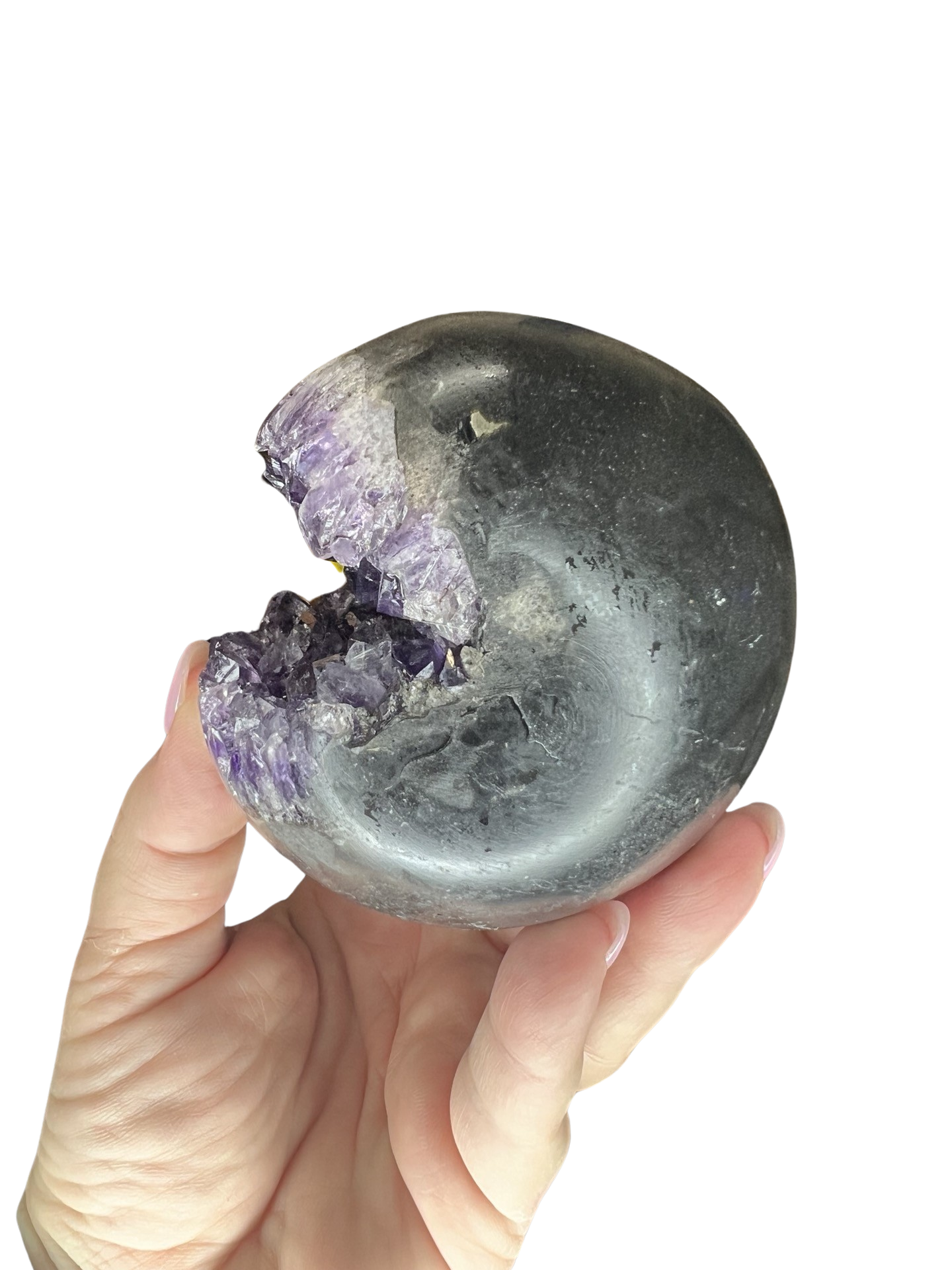 Druzy Amethyst Sphere with Stand