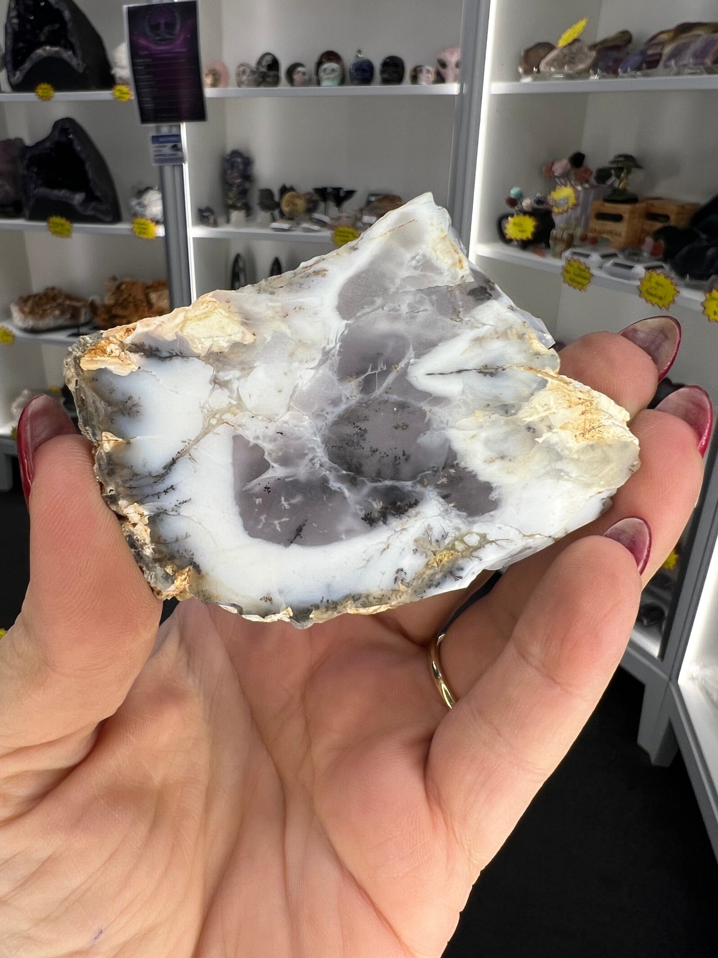Dendritic Opal Slice