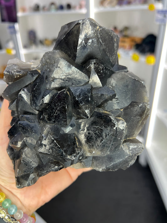 Black Quartz Cluster