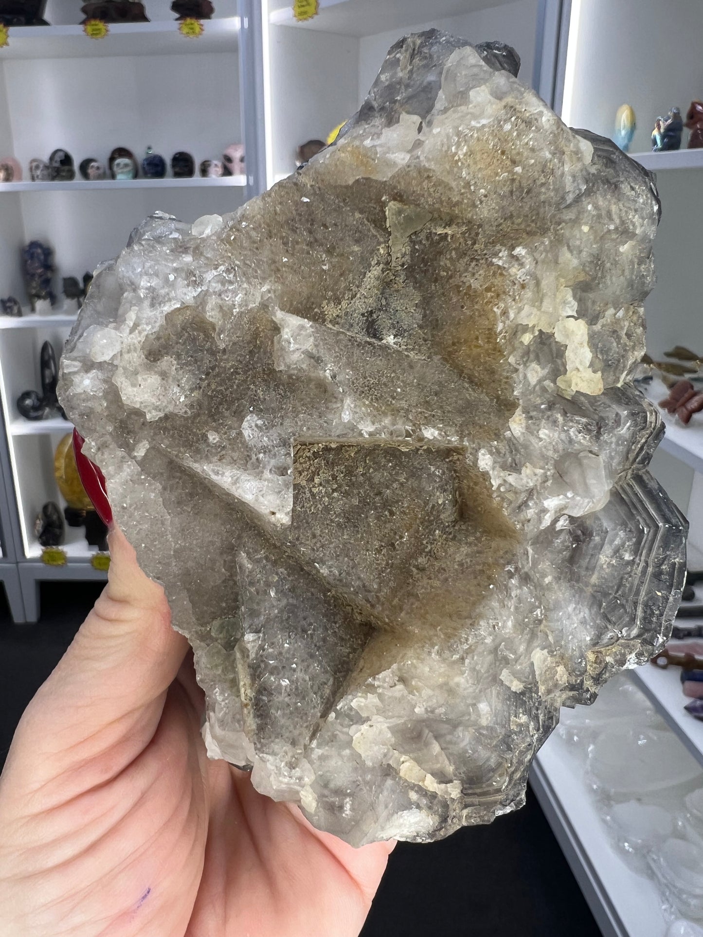 Black Quartz Cluster
