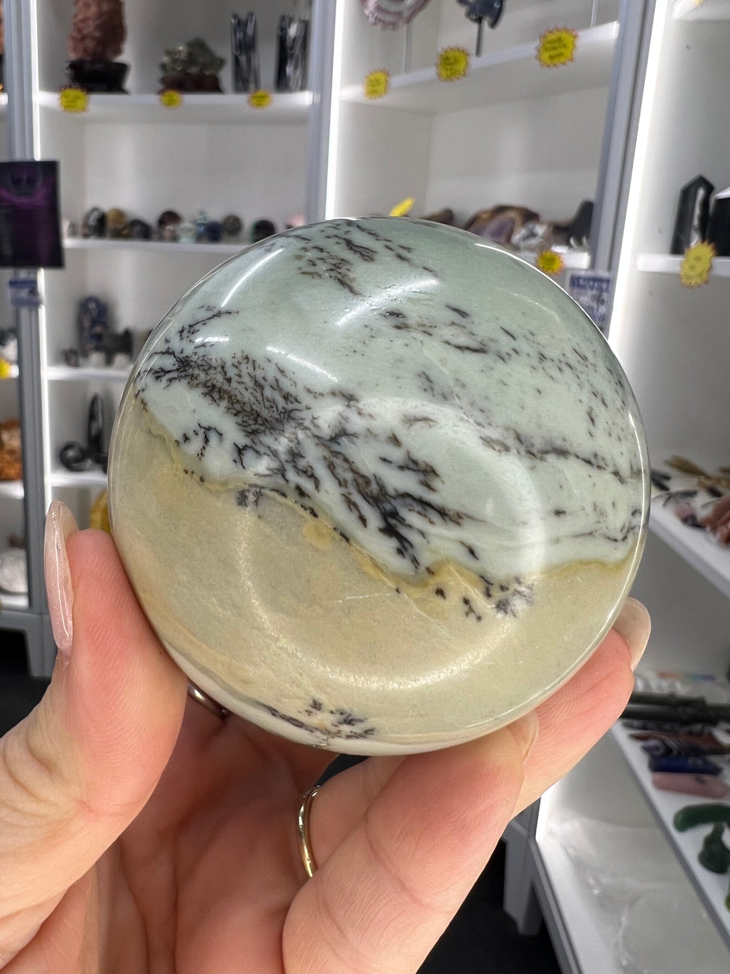 Picture Jasper Sphere with Stand