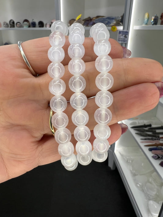 Selenite 8mm Bracelet