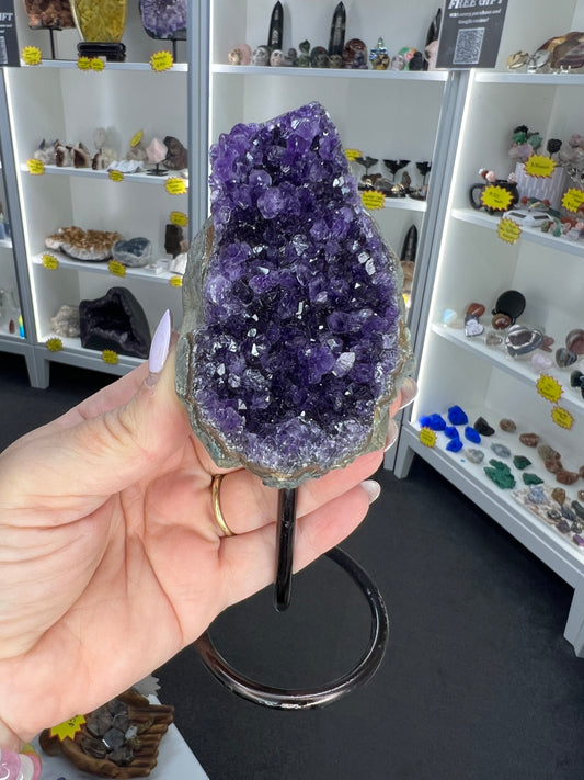 Amethyst Cluster on Stand