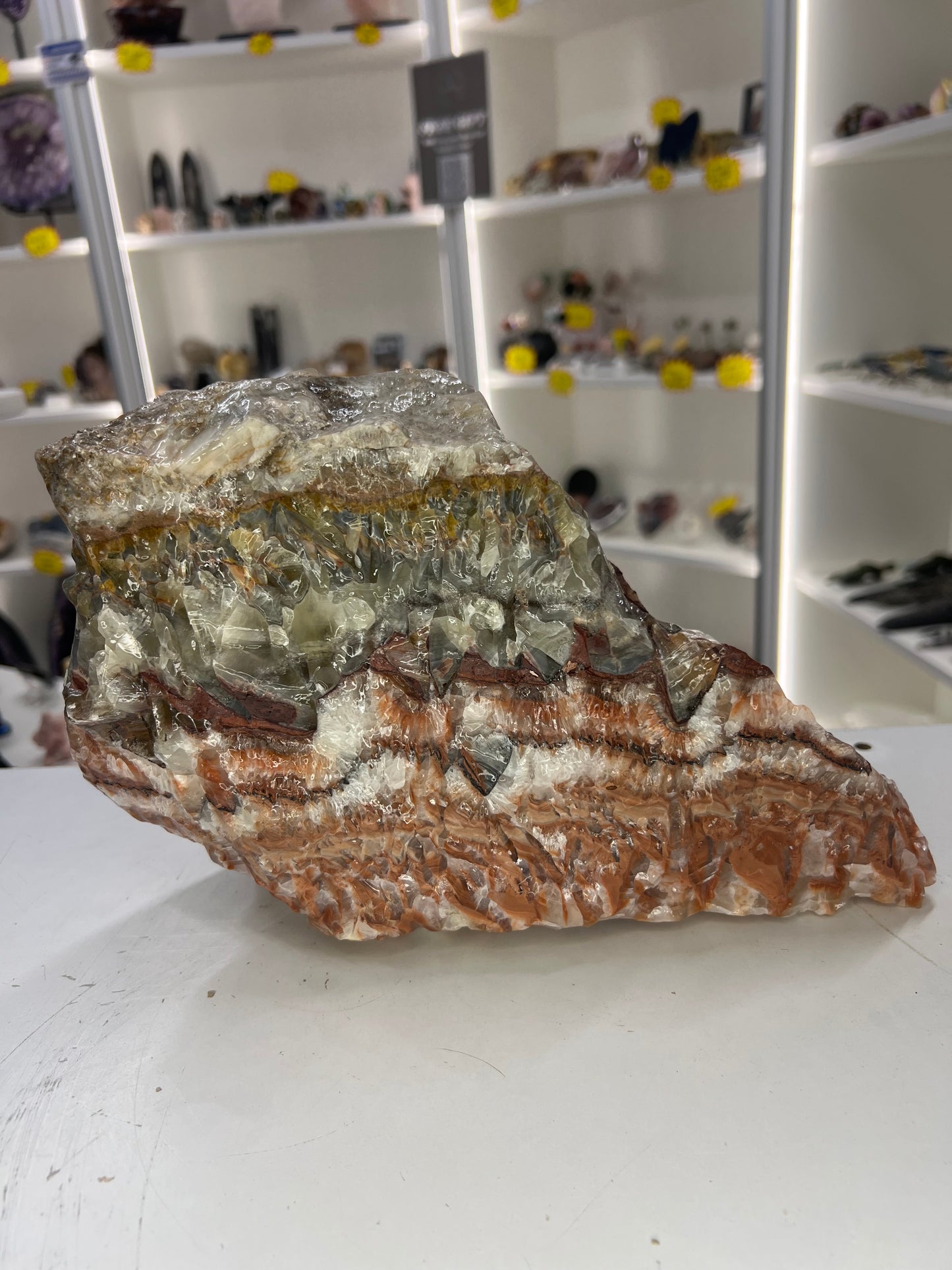 Huge Rainbow Calcite Specimen
