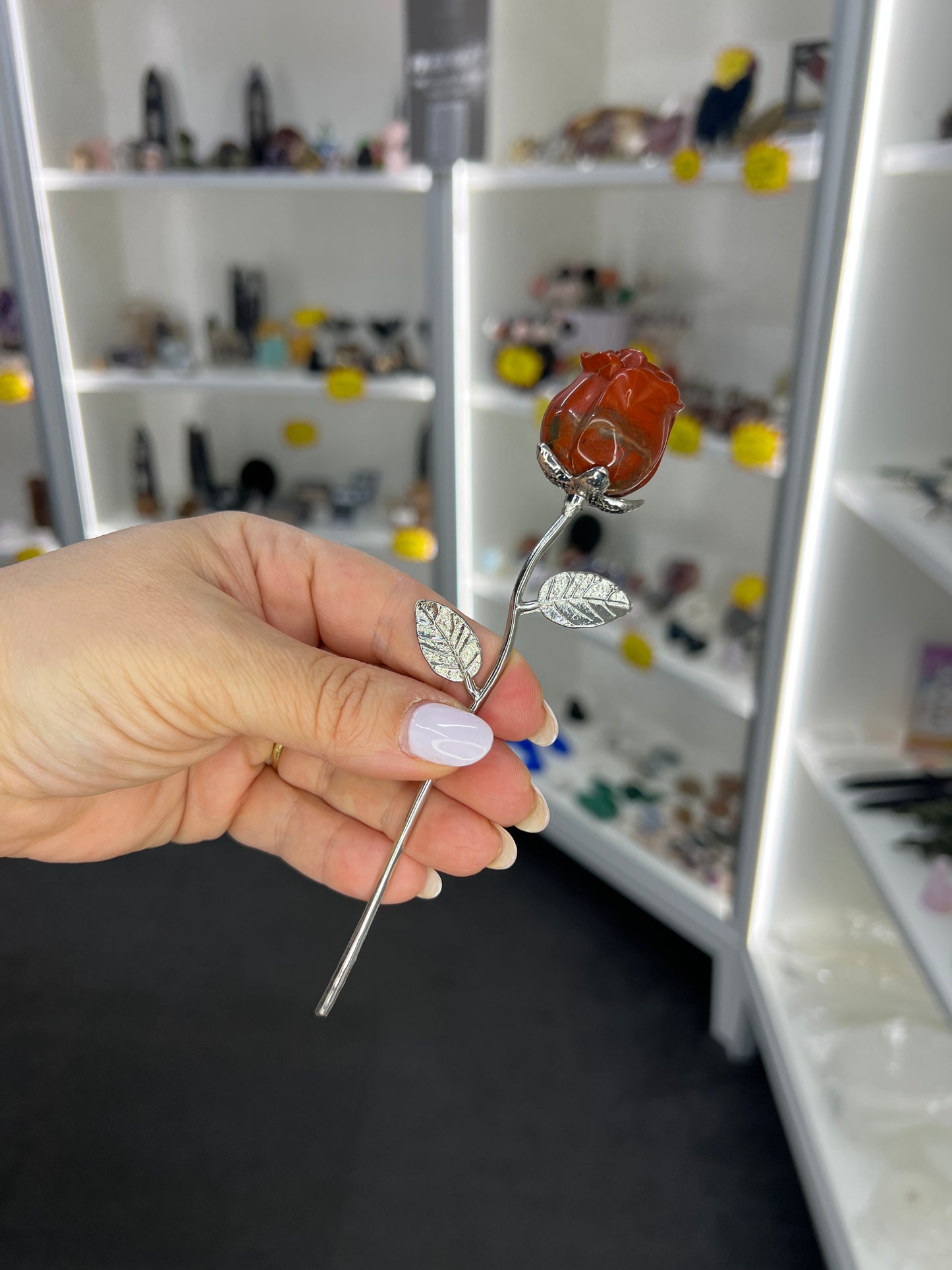 Red Jasper Forever Rose