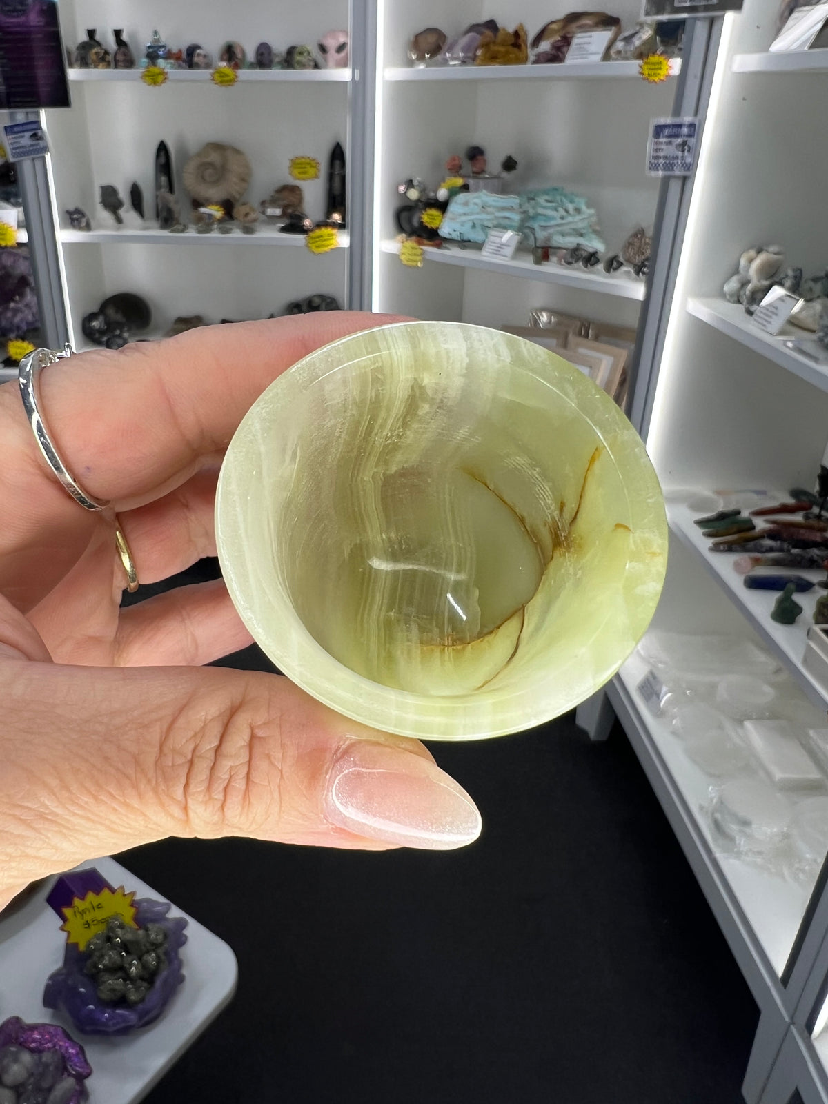 Green Onyx Shot Glass
