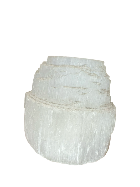 Selenite Candle Holder