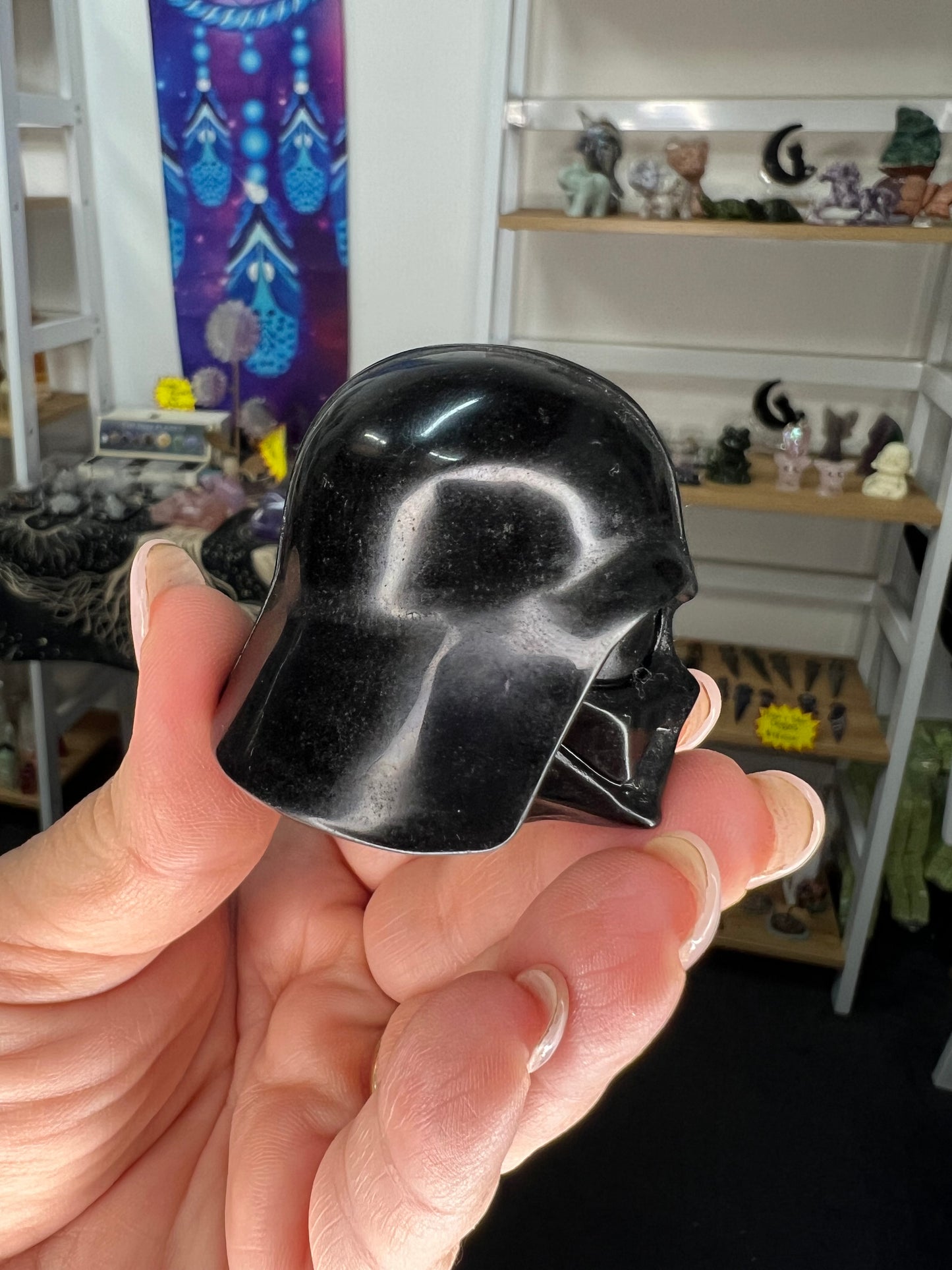 Black Obsidian Darth Vader Head