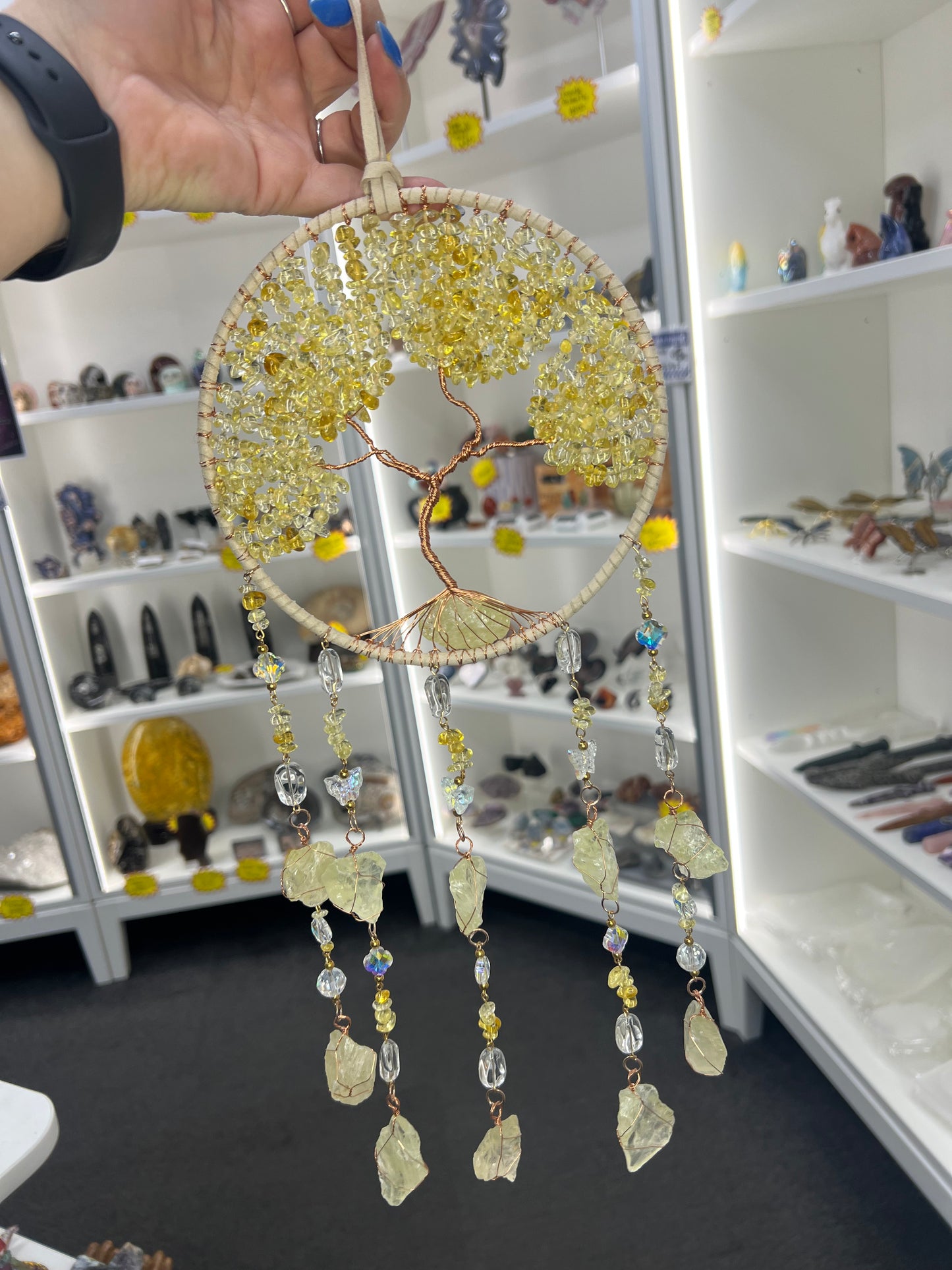 Citrine Tree of Life Suncatcher
