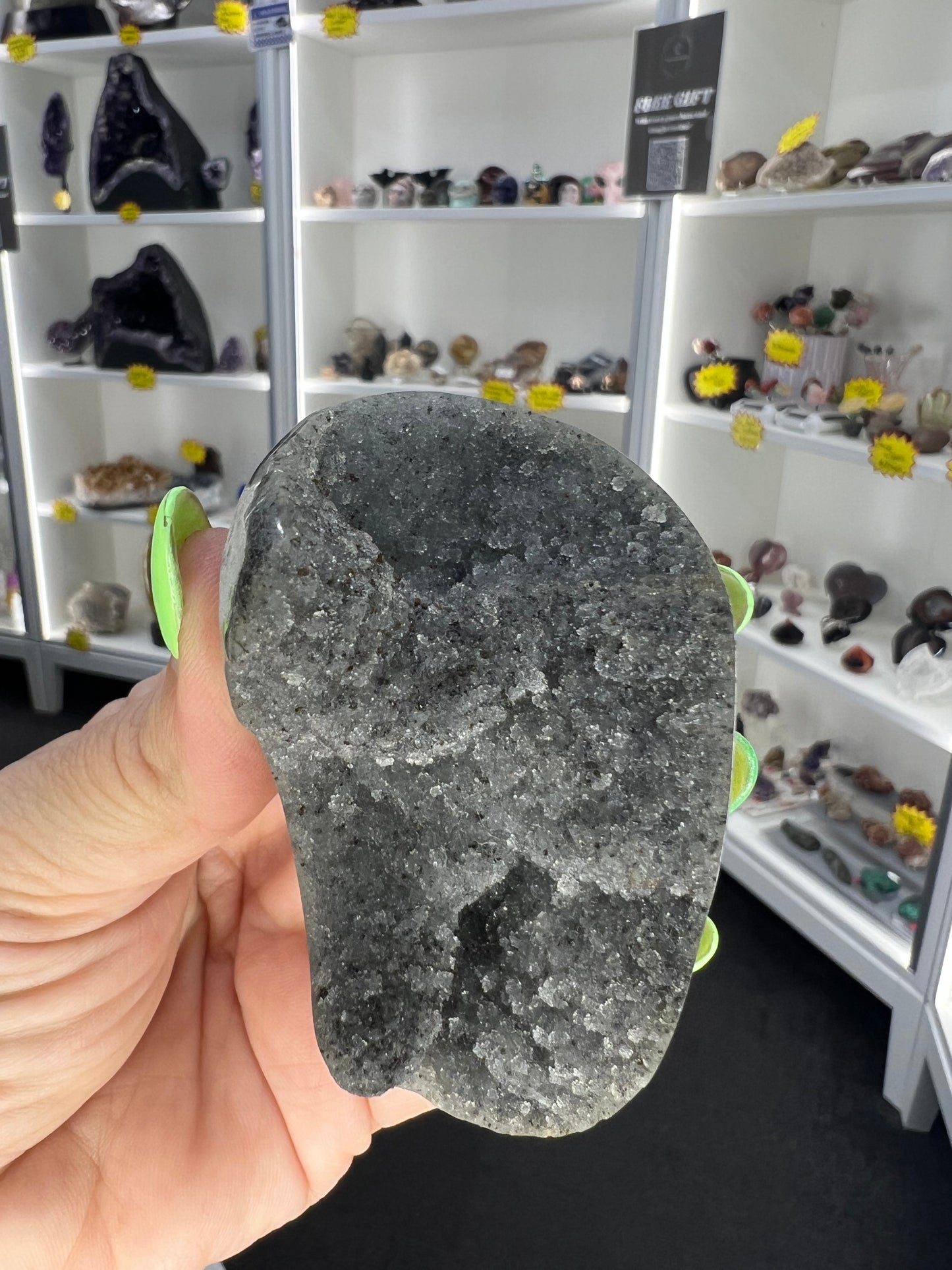 Black Amethyst Cluster