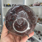 Red Onyx Sphere on Stand