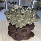 Pyrite Specimen on Custom Stand