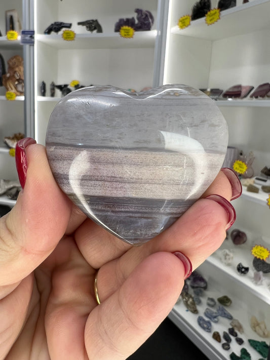 Banded Ocean Jasper HeartApprox