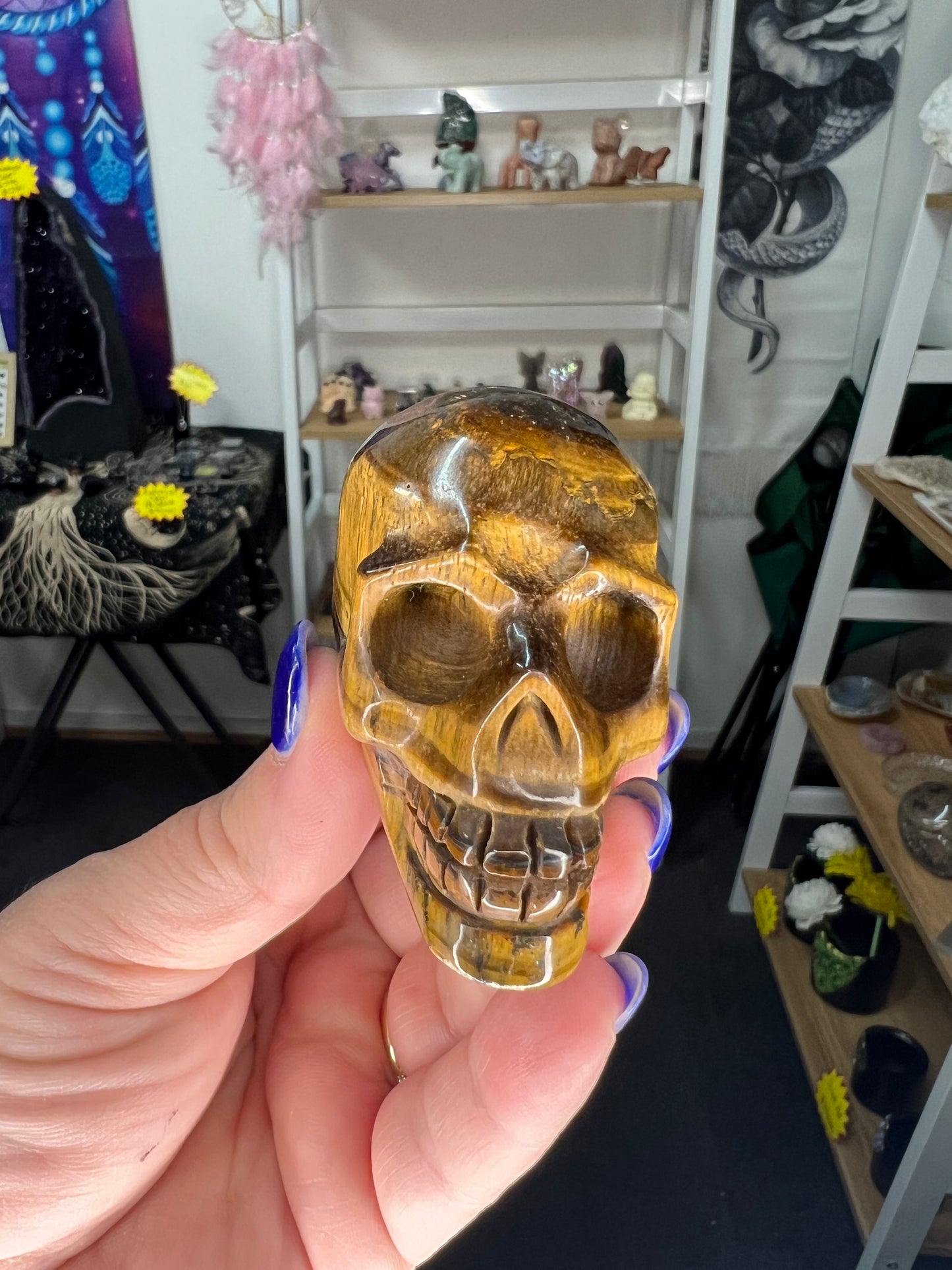 Tiger’s Eye Skull