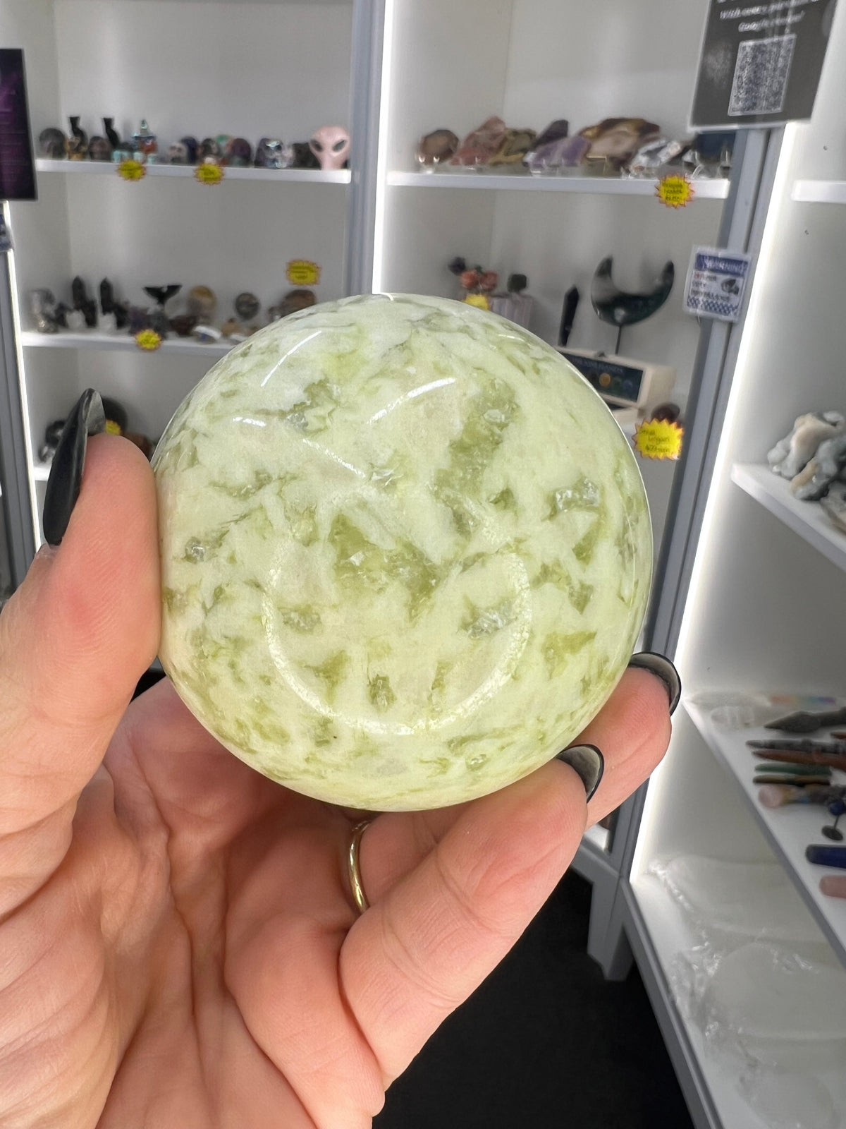 Xiu Jade Sphere on Stand