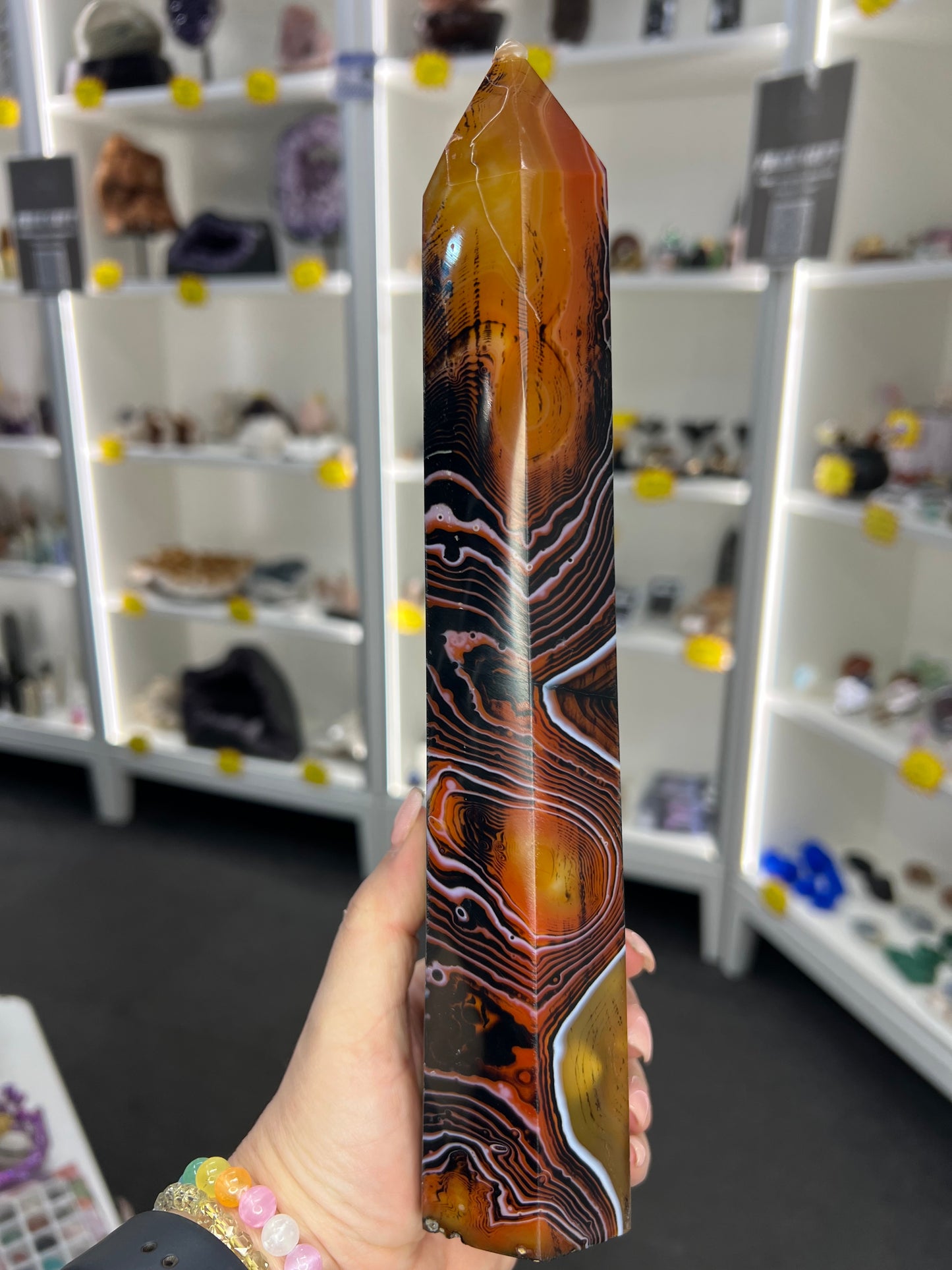 Huge Sardonyx Druzy Tower
