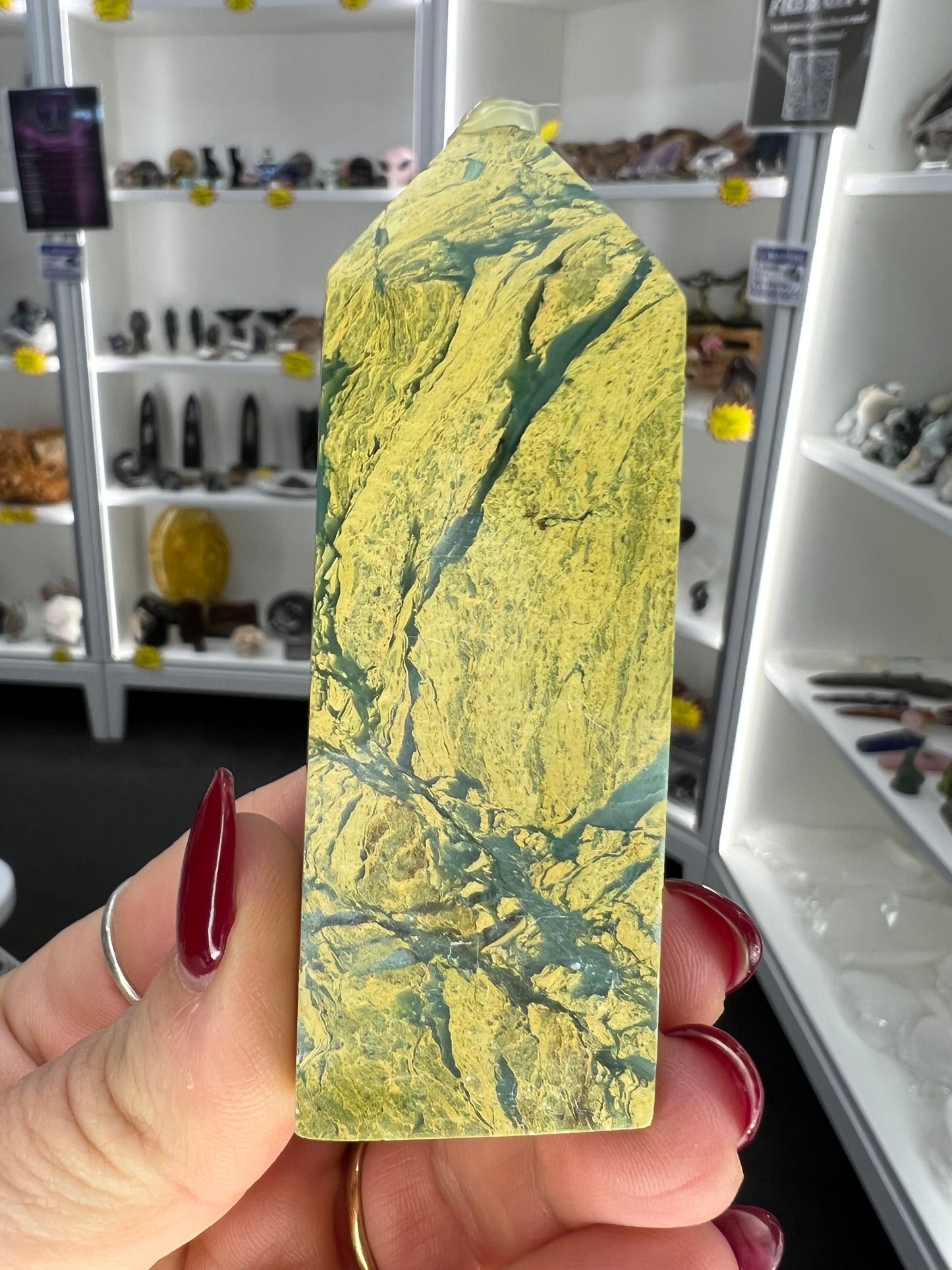 Yellow Unakite Tower