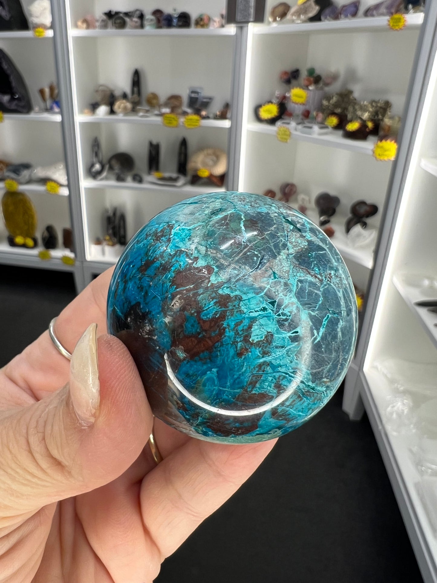 Phoenix Turquoise Sphere on Stand